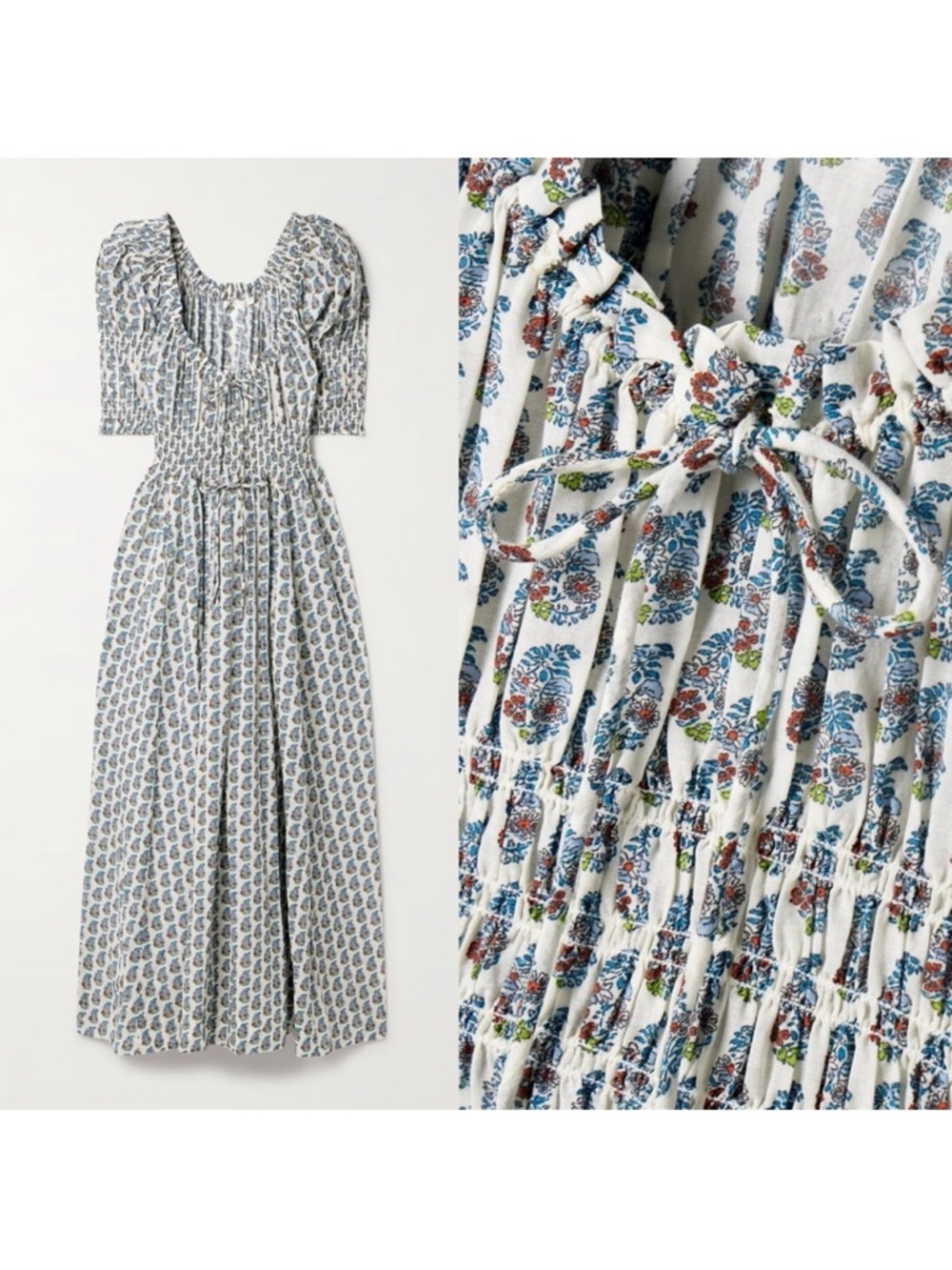Doen Ischia Dress - Sea Salt Paisley